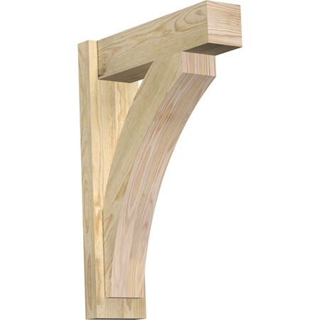 Ekena Millwork Thorton Block Rough Sawn Outlooker, Douglas Fir, 6"W x 20"D x 28"H OUT06X20X28THR05RDF